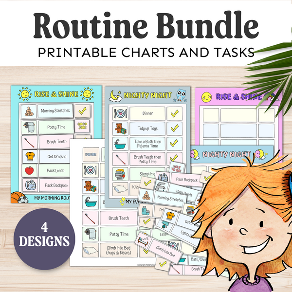 Routine Charts For Kids PDF (ages 2-10)