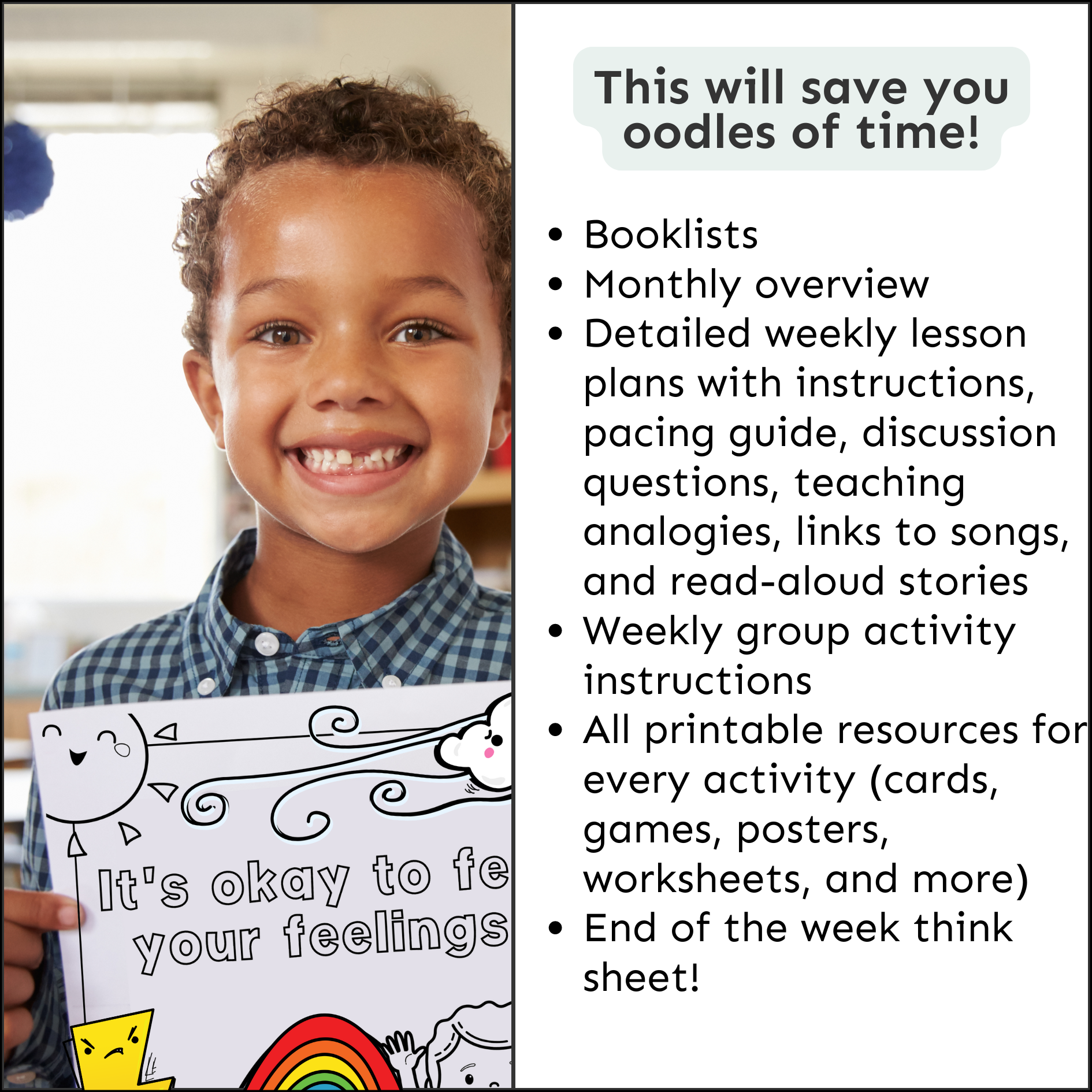 Emotions and Feelings Social Emotional Learning Unit (ages 3 - 8)