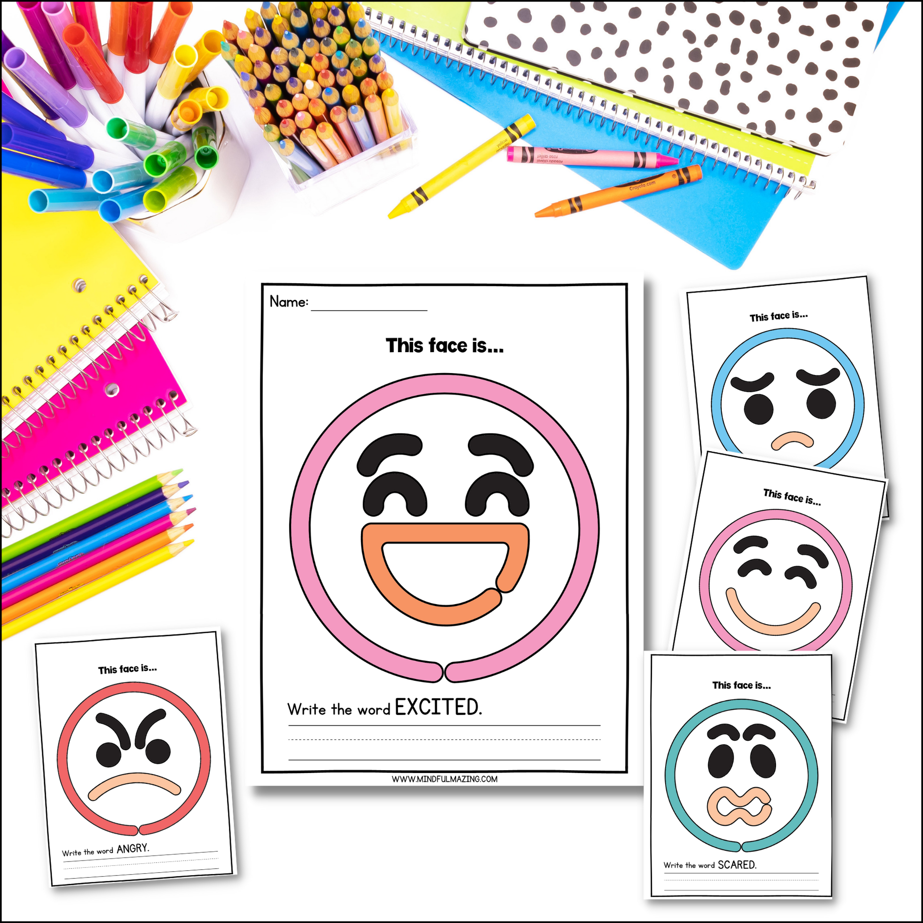 Emotions and Feelings Social Emotional Learning Unit (ages 3 - 8)