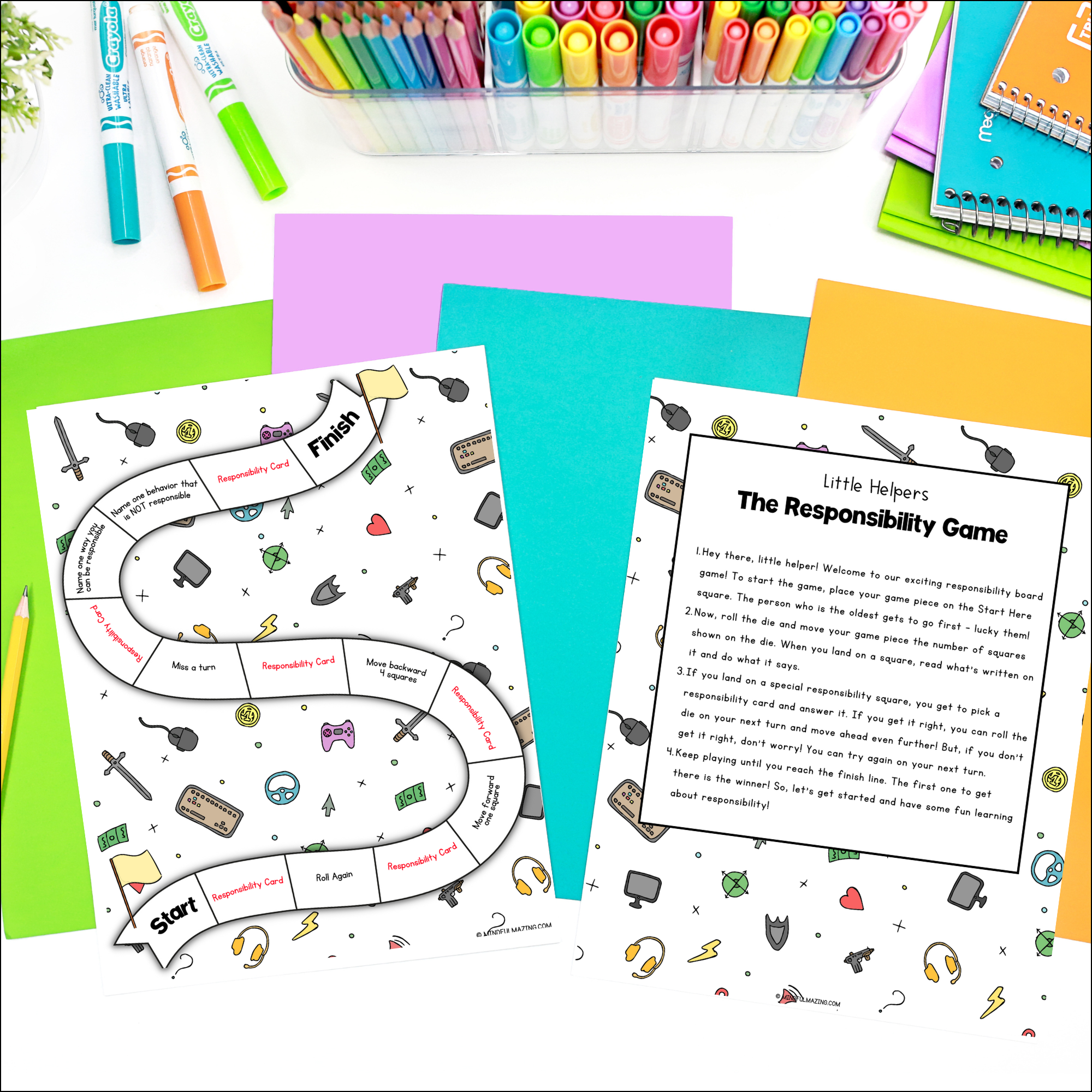 Responsibility Social-Emotional Learning Unit (ages 3 - 8)