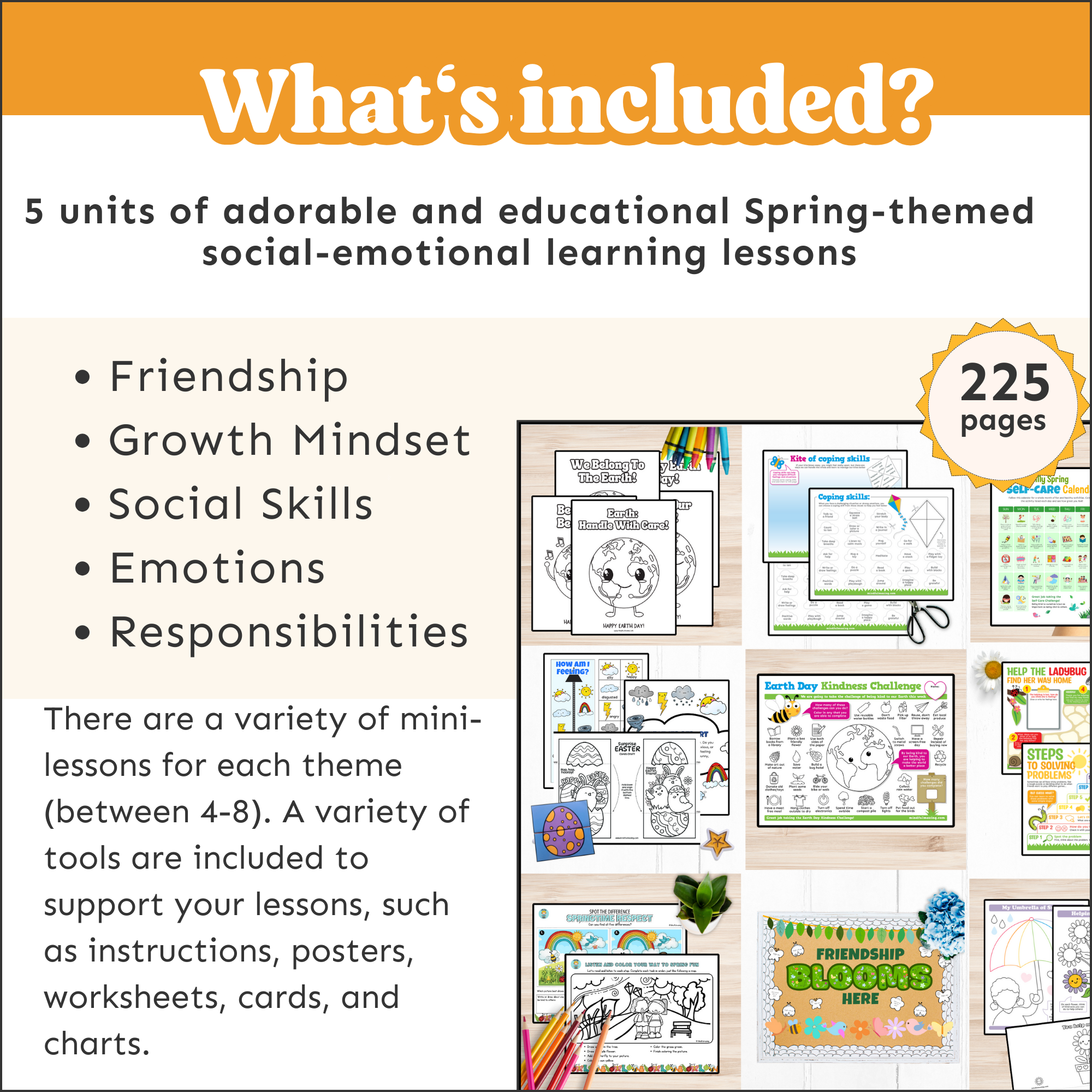 Spring Social-Emotional Learning Mega Bundle