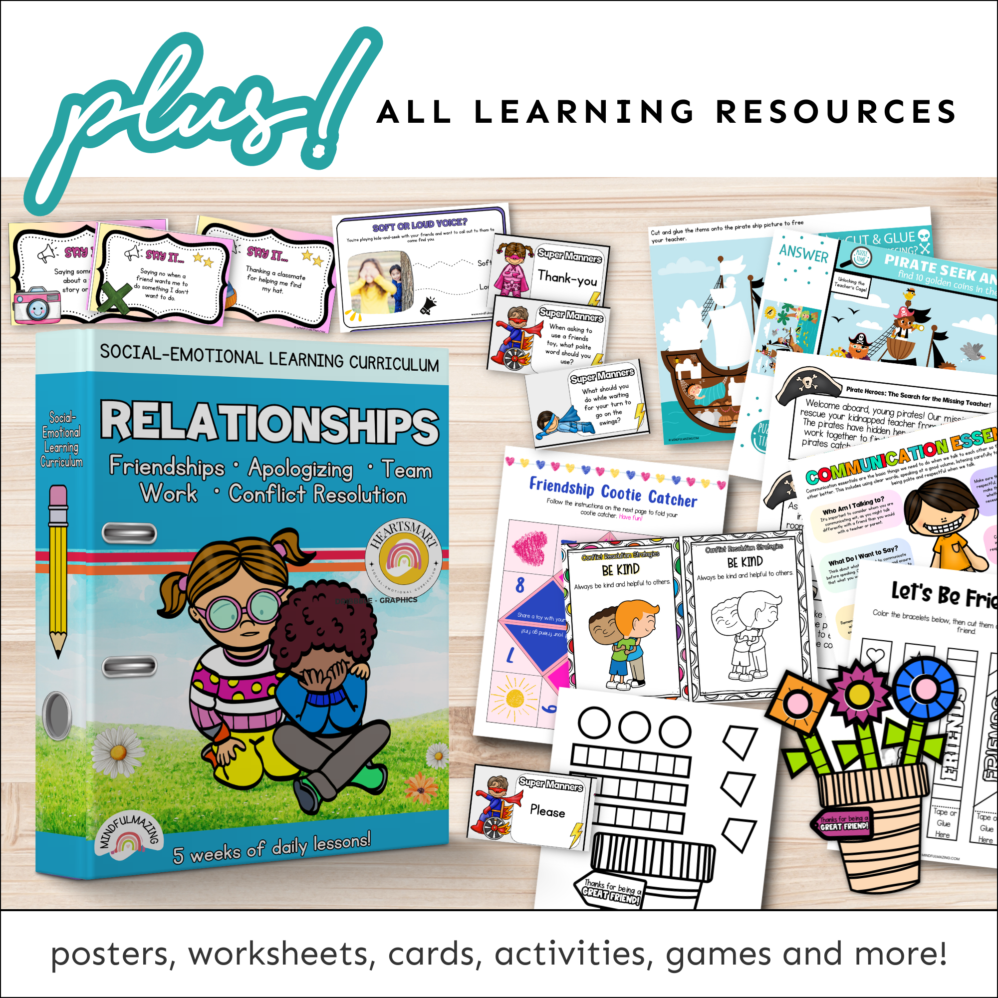 Relationships Social-Emotional Learning Unit (ages 3 - 8)