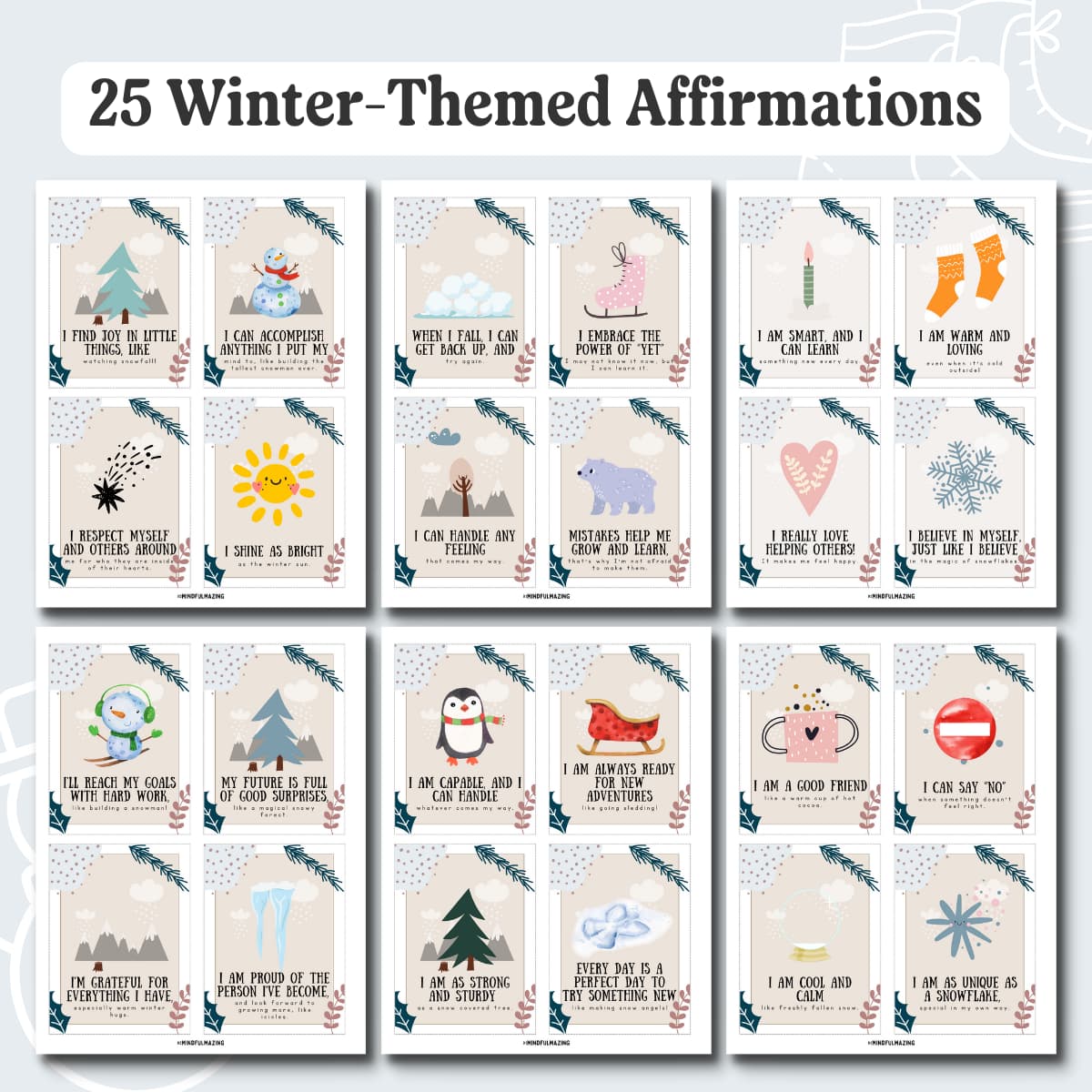Winter-themed Affirmations