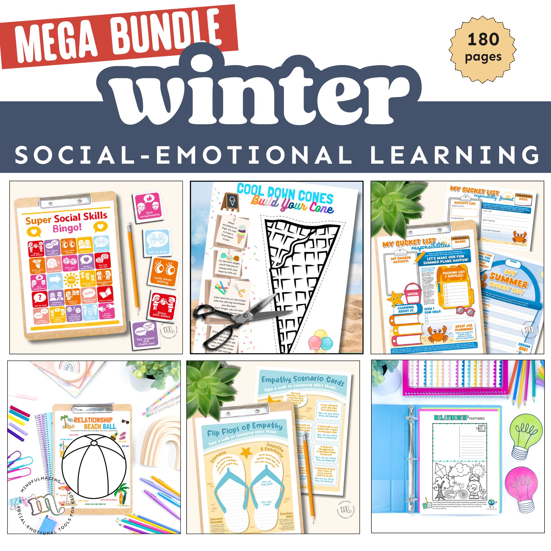 Seasonal Giant Social Emotional Learning Activities Bundle