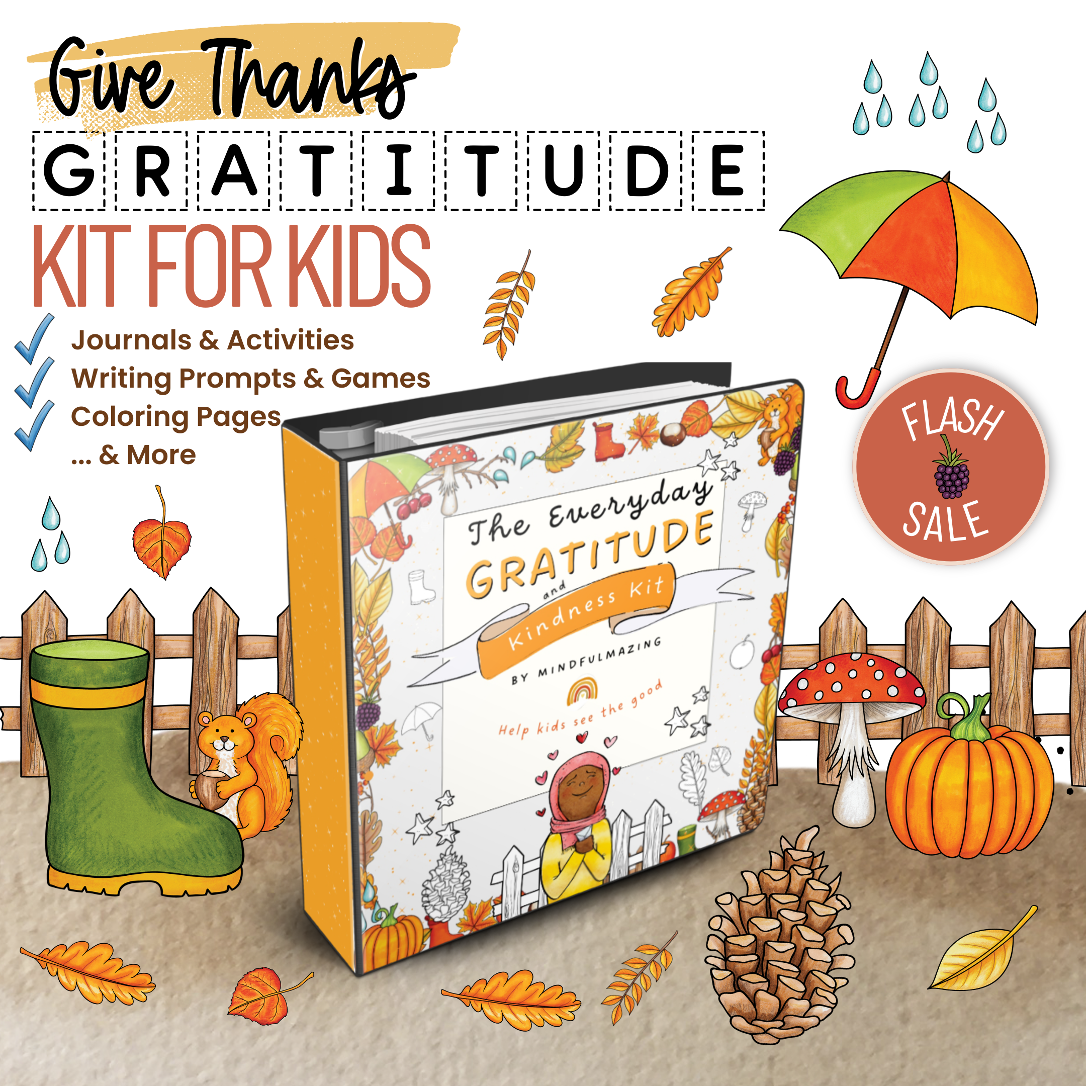 Fall-Themed Gratitude & Kindness Kit (Reg $38 on for $13)