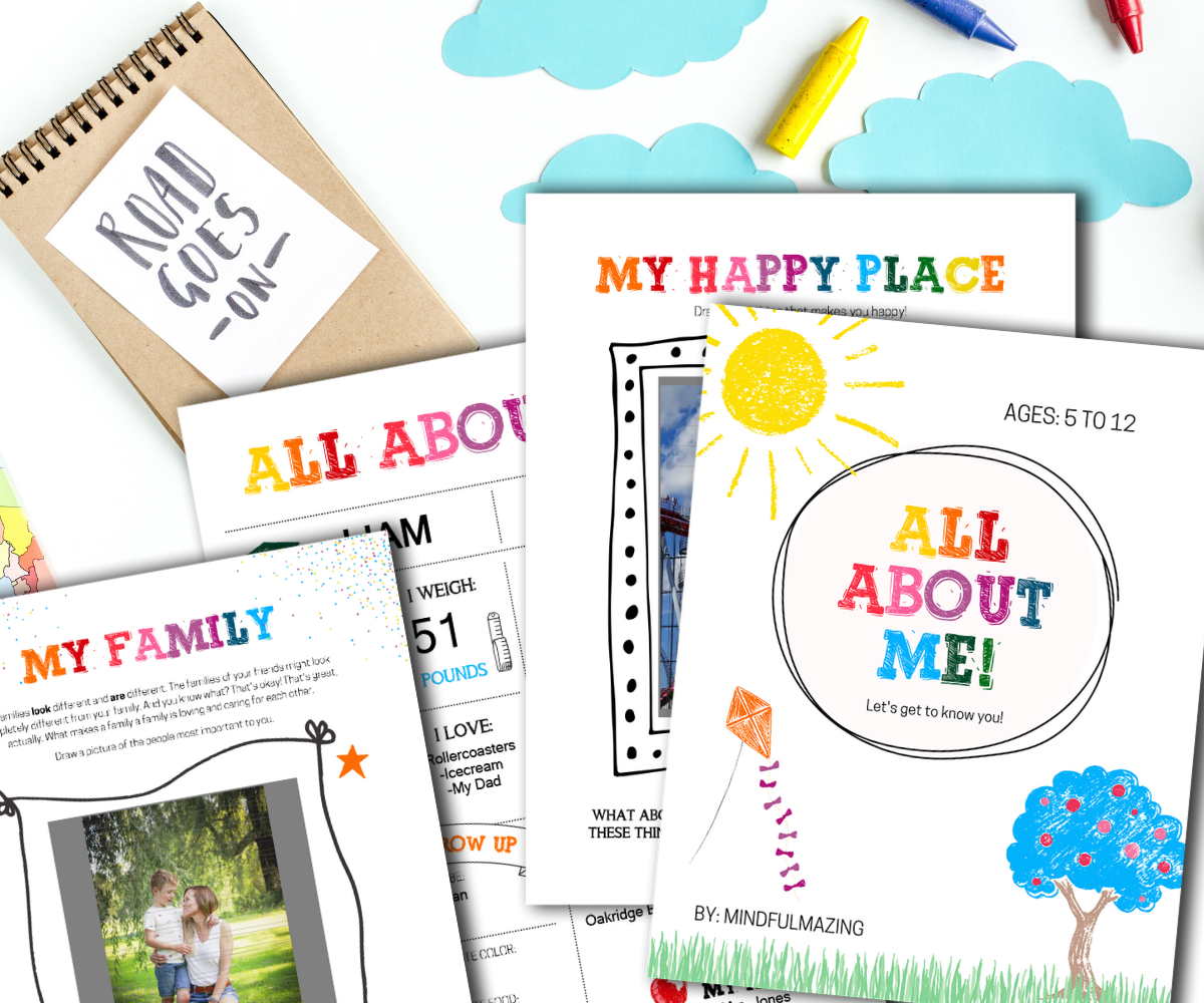 All About Me Mini Book (Fillable) (ages 5-11)