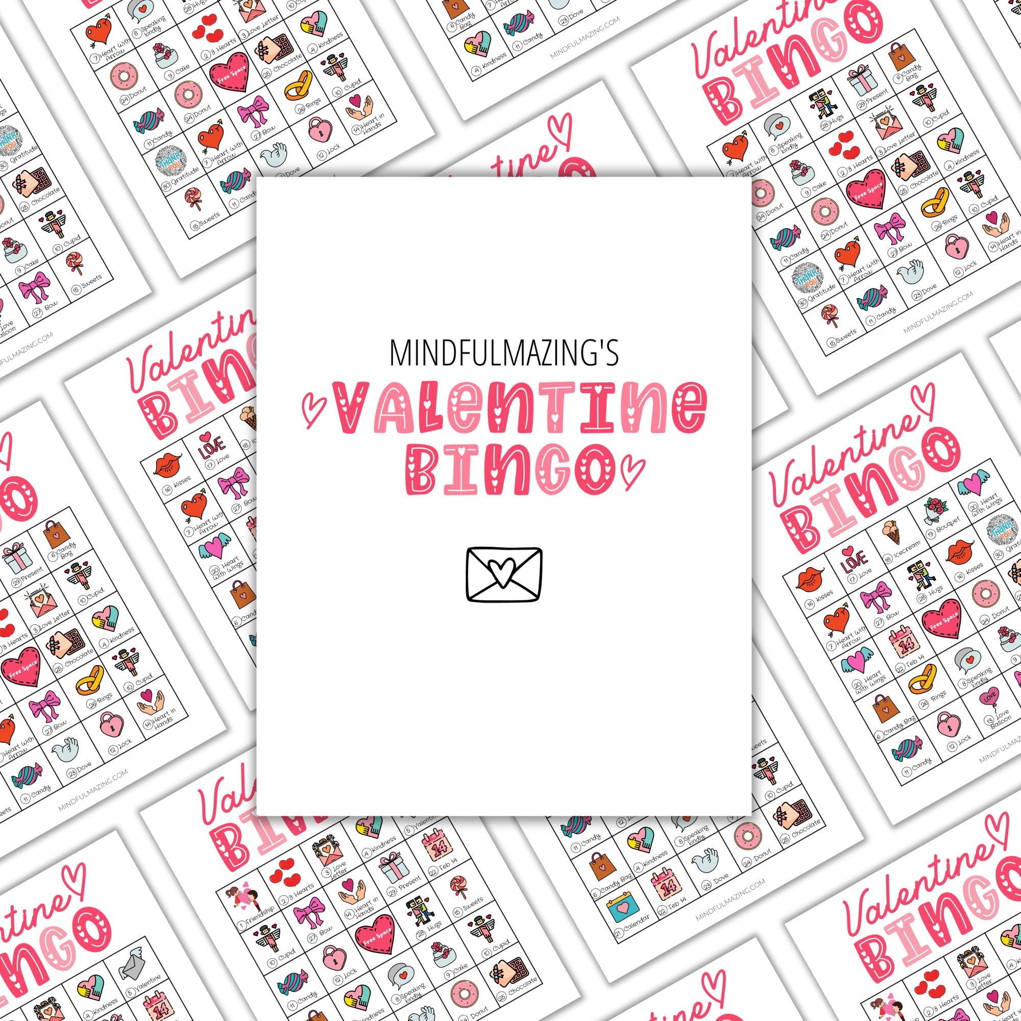 Valentine's Day Bingo (30 Game Cards) PDF