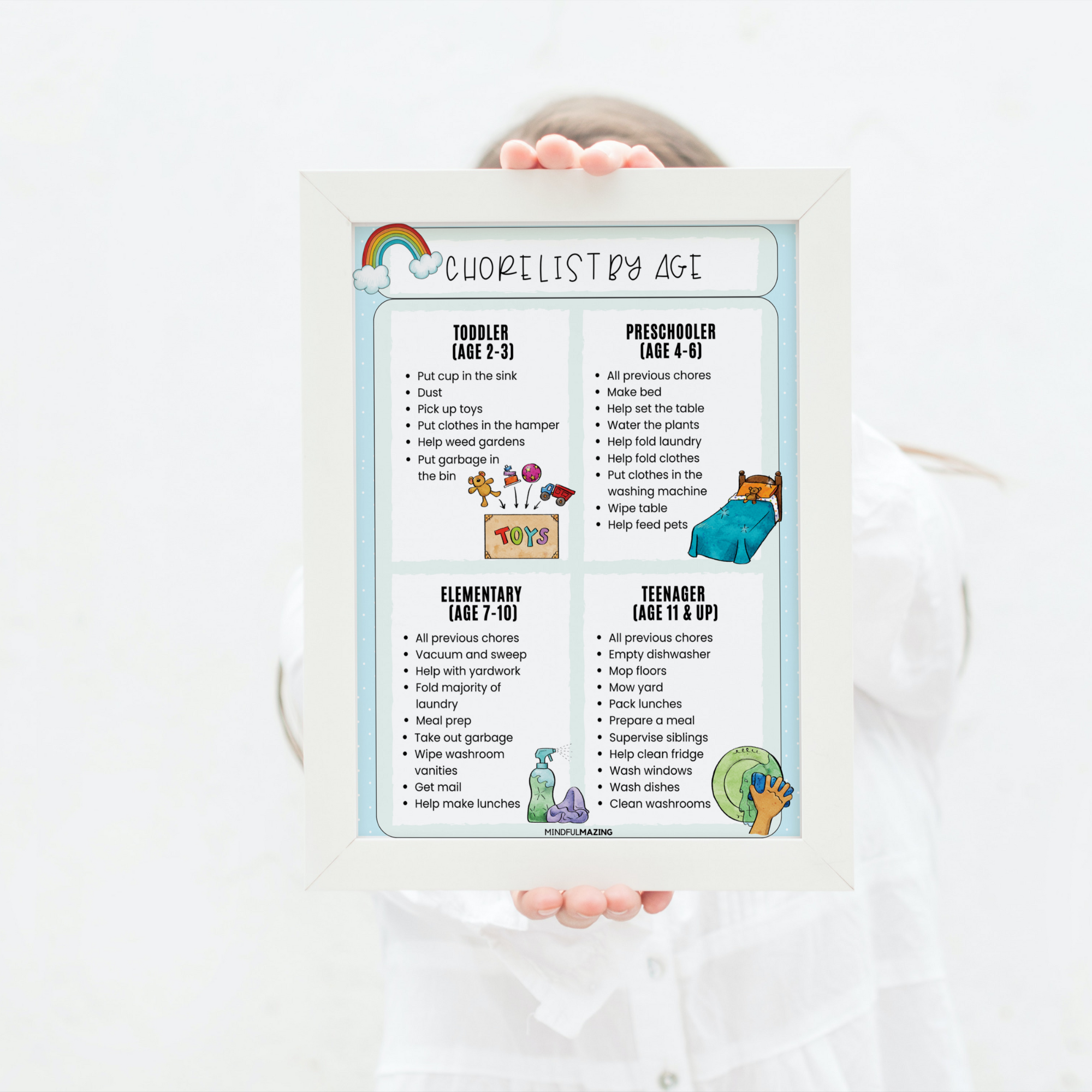Chore Chart Bundle for Kids PDF (ages 2-10)