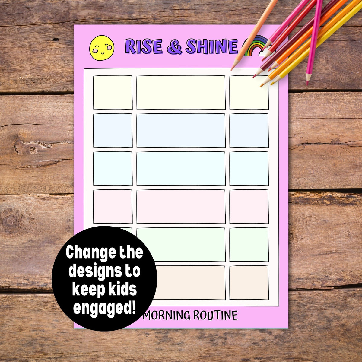 Routine Charts For Kids PDF (ages 2-10)
