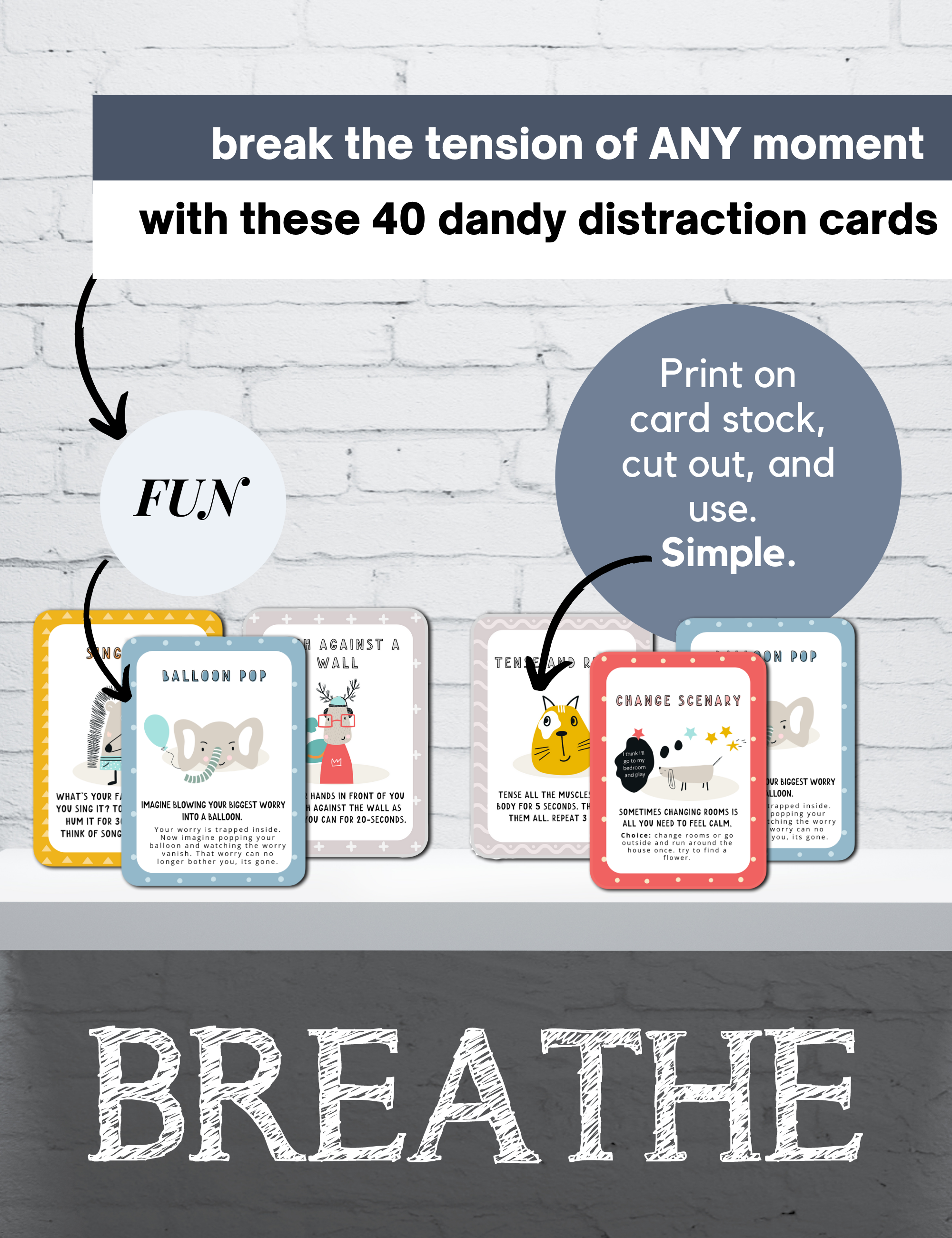 Calm Down Cards PDF (ages 2-10)