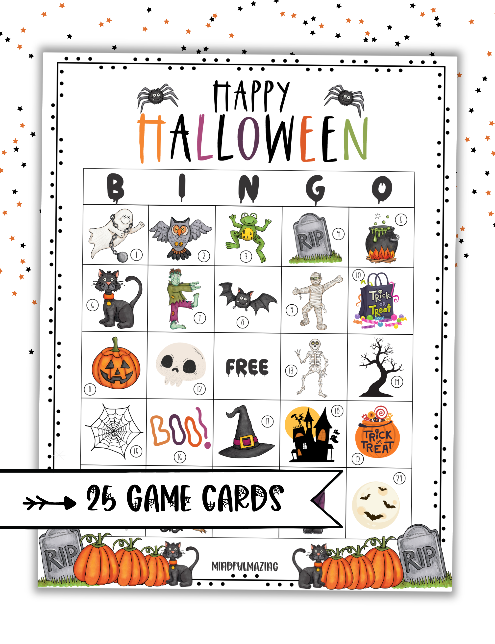 Halloween Bingo (PDF) Ages 3+
