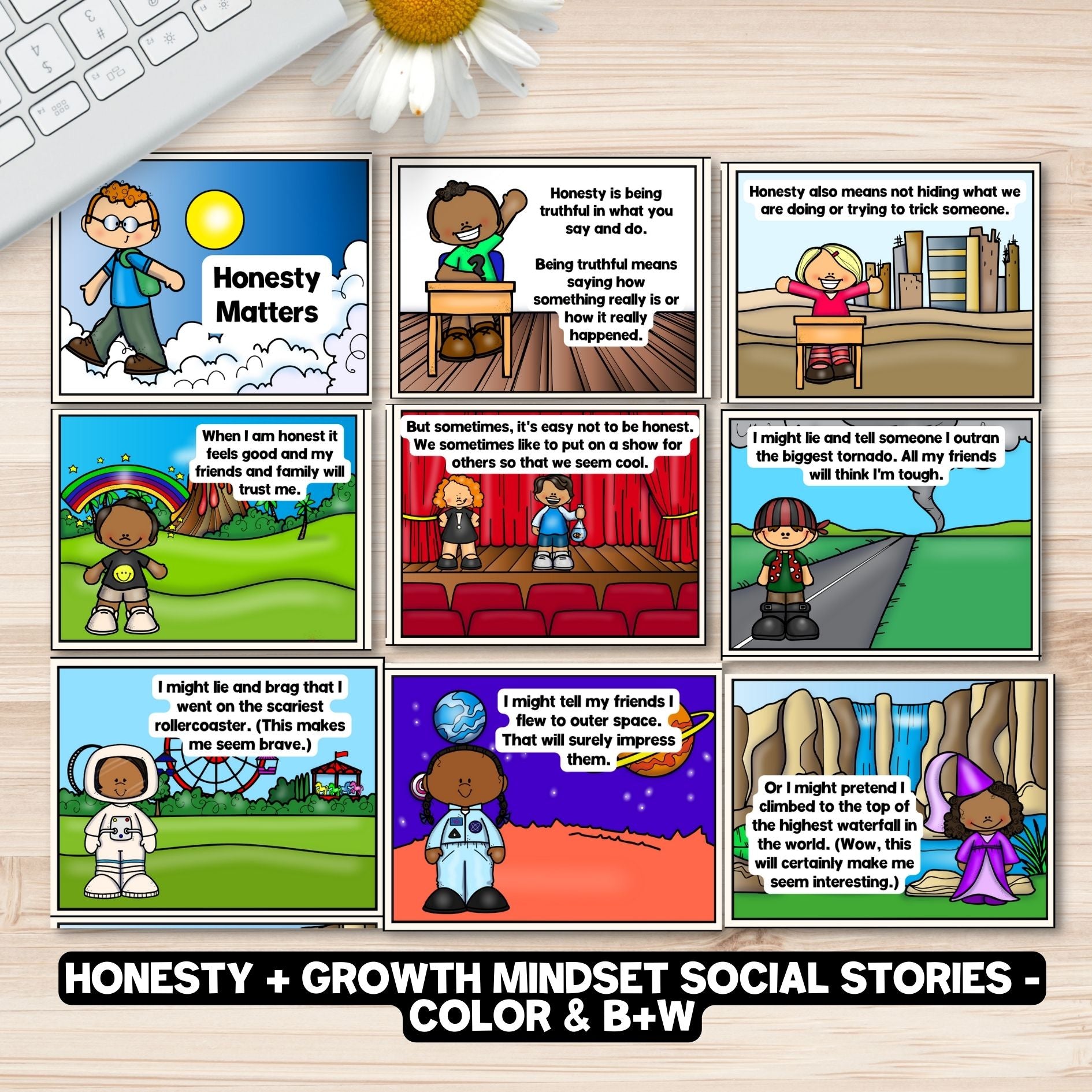 Growth Mindset Social Emotional Learning Unit (ages 3 - 8)