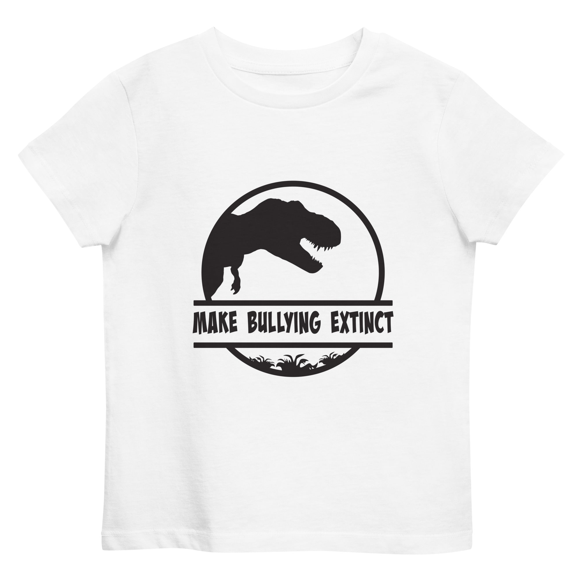 Make Bullying Extinct [White] Organic Cotton Kids T-shirt
