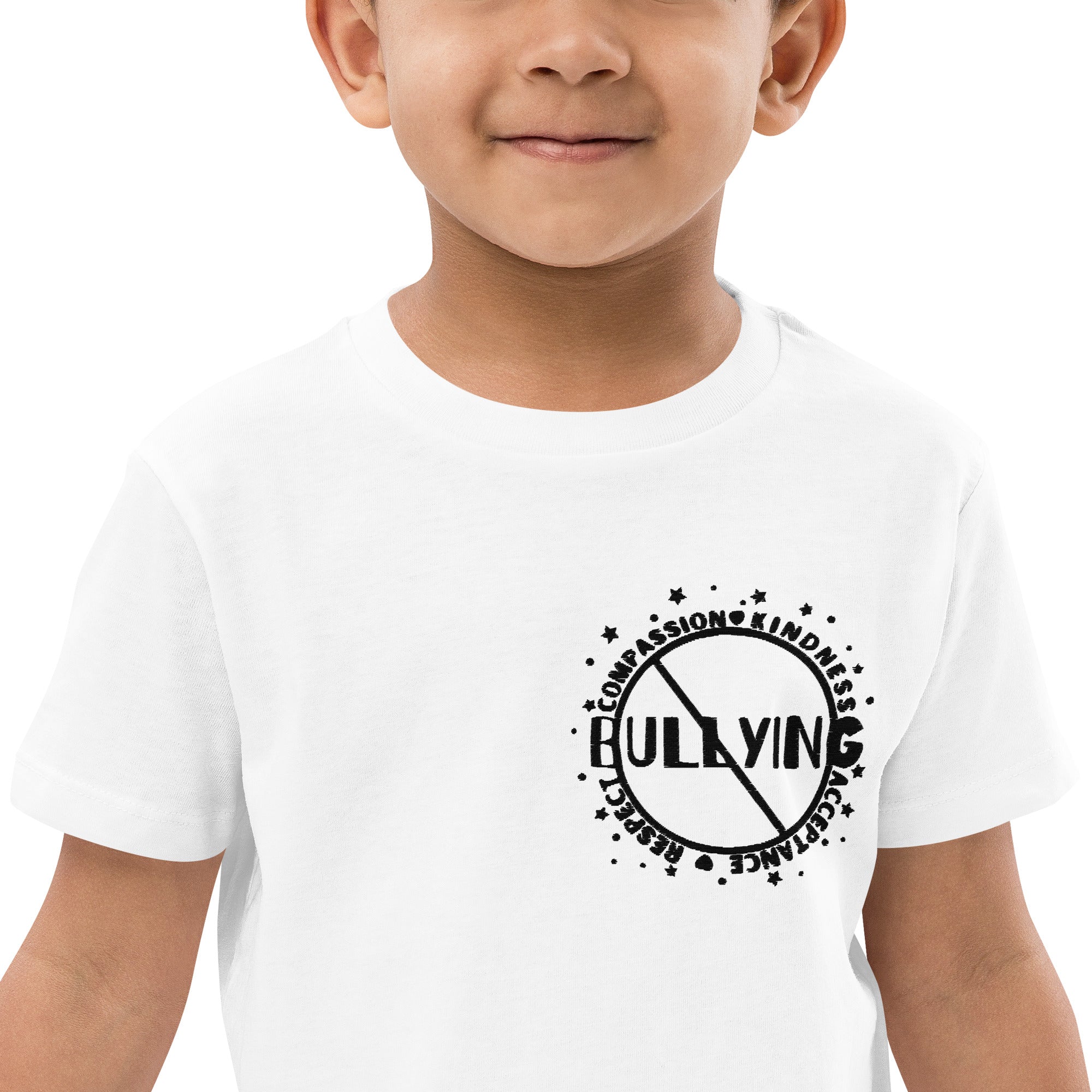 No Bullying [White] Organic Cotton Kids T-shirt