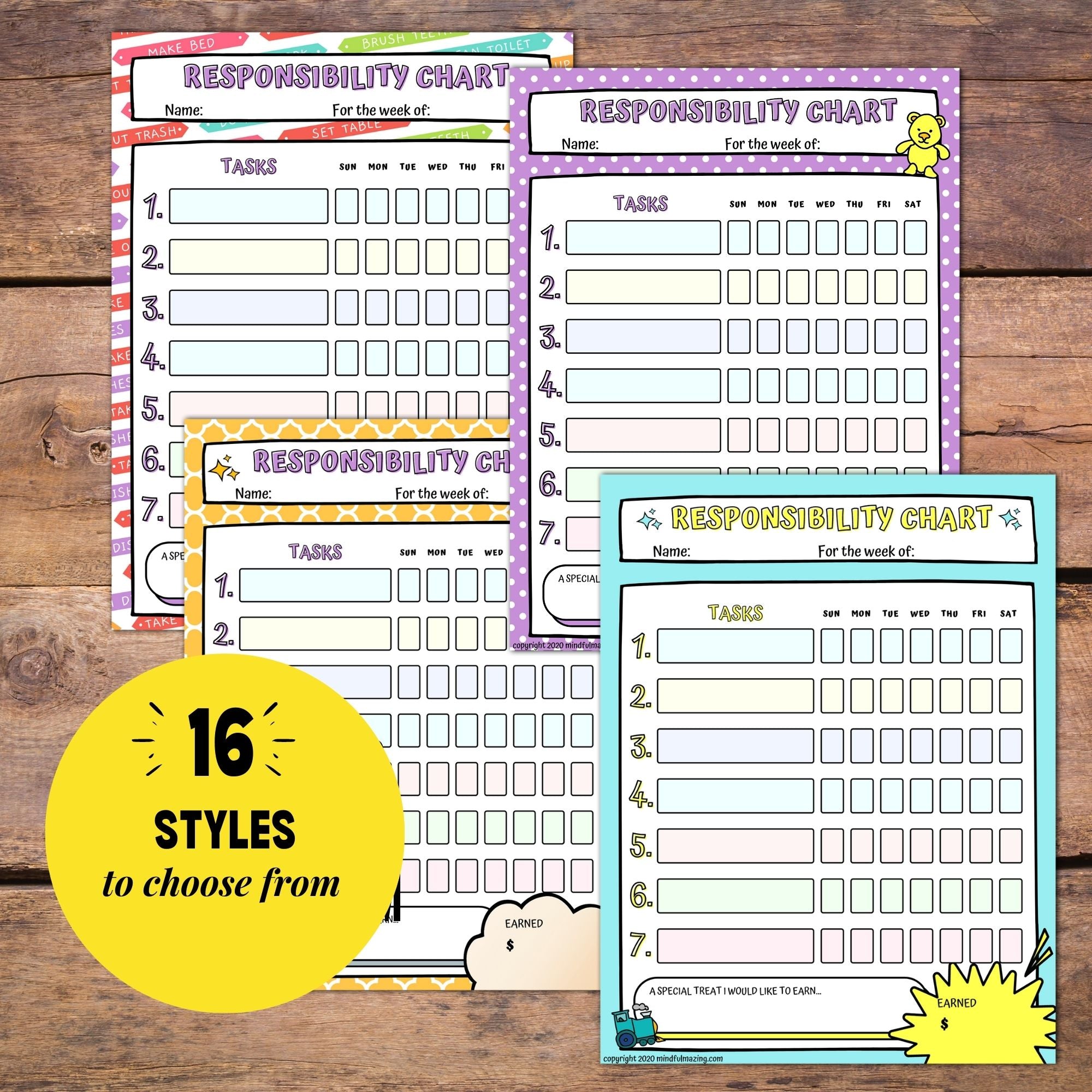 Responsibility Chart (ages 2-10)