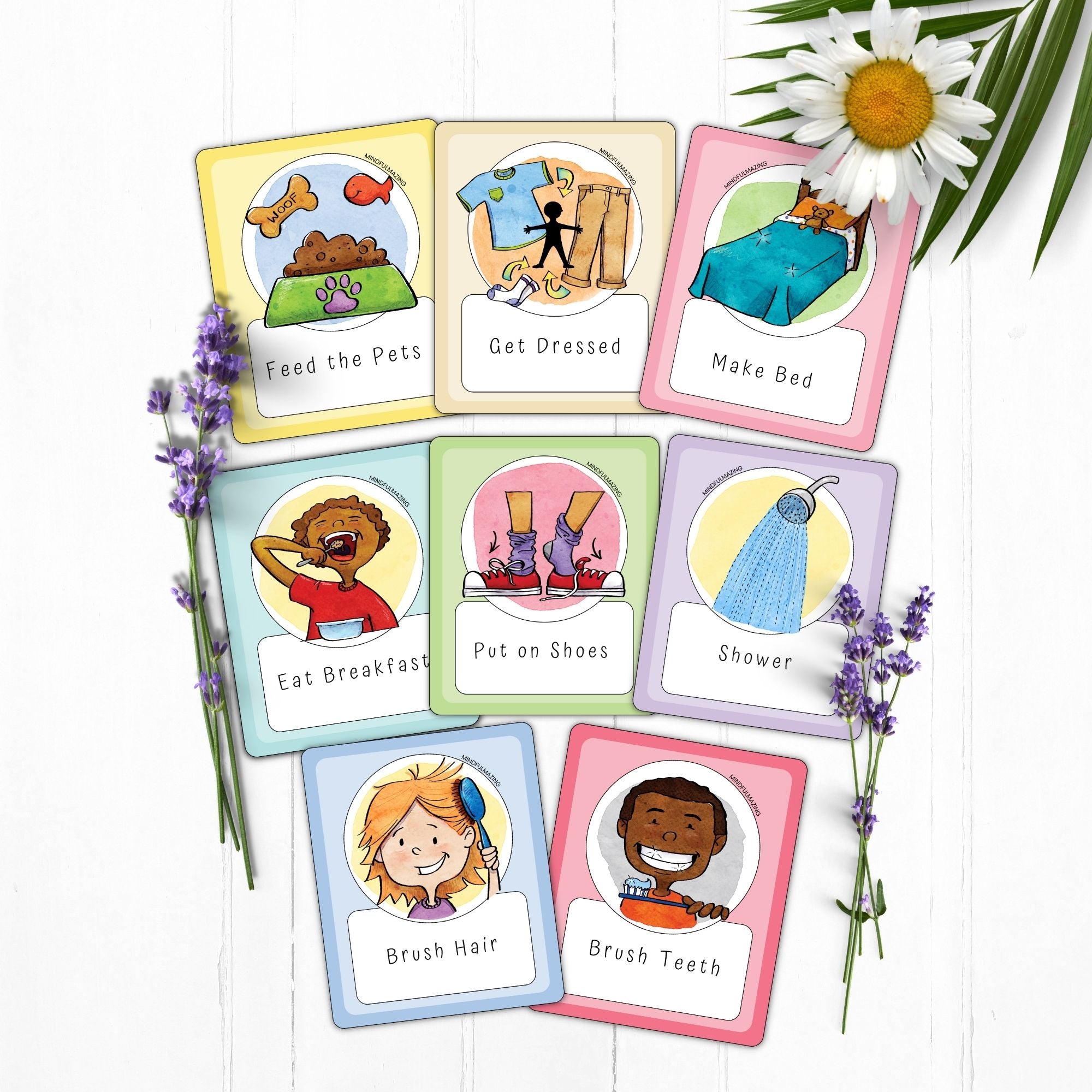 Chore and Routine Cards for Kids PDF (ages 2-10)