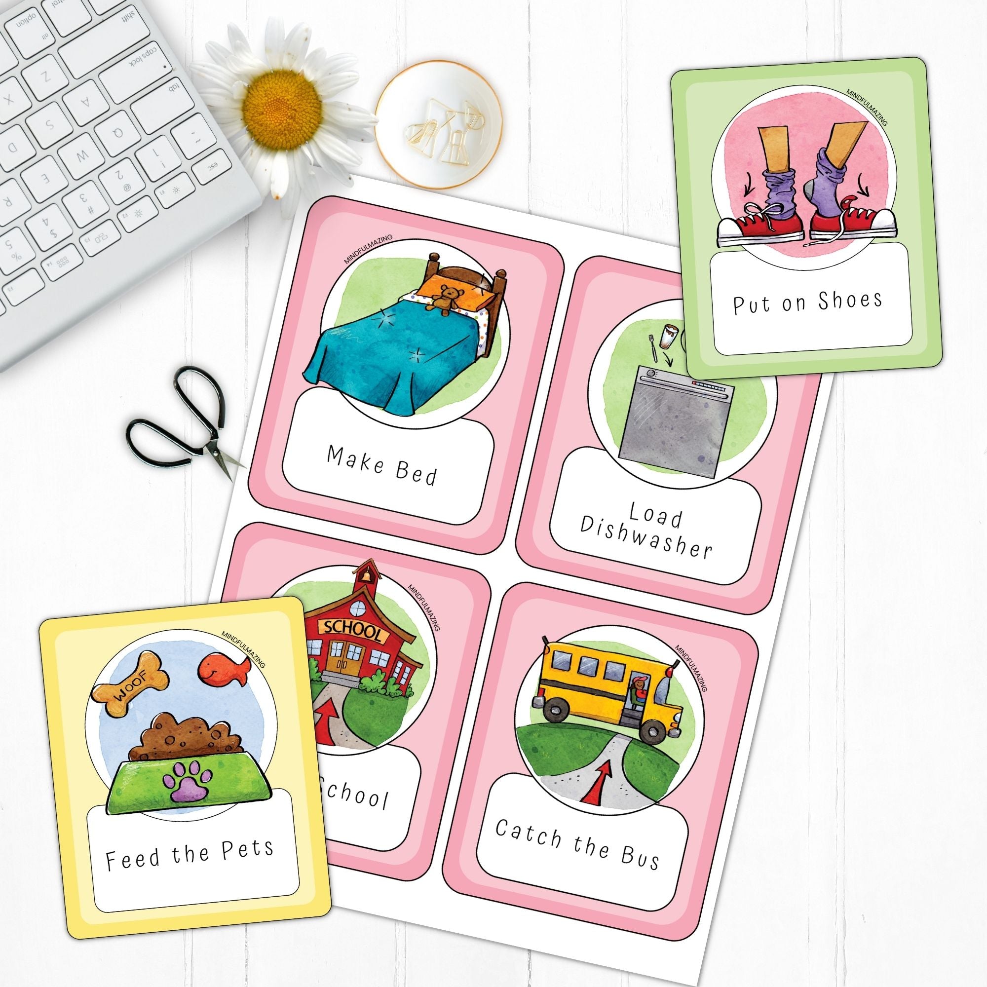 Chore and Routine Cards for Kids PDF (ages 2-10)