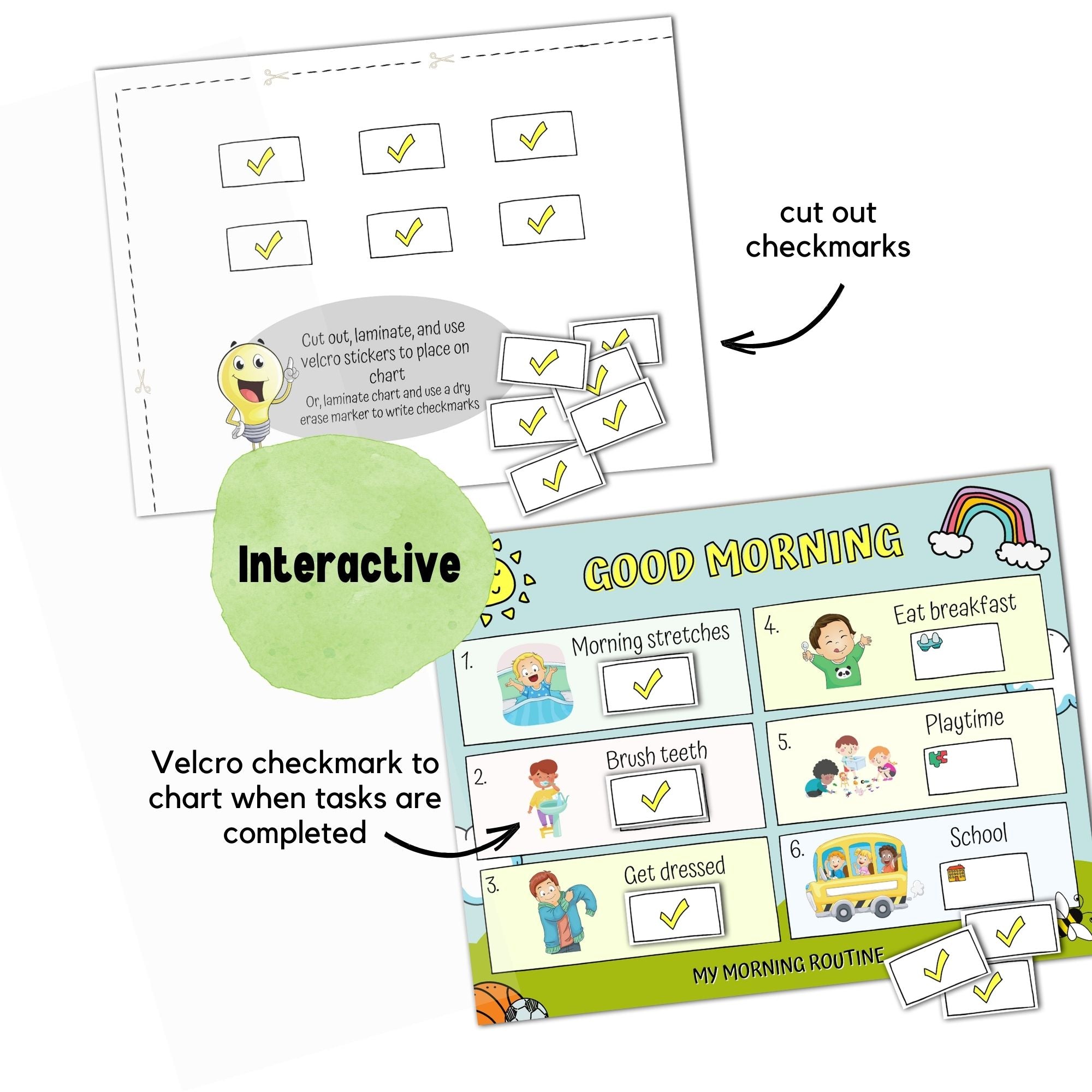 Premade Routine Charts for Kids PDF (Ages 2 to 10)